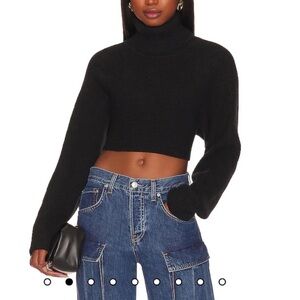 Camila Coelho Black Yvette Sweater Size XS